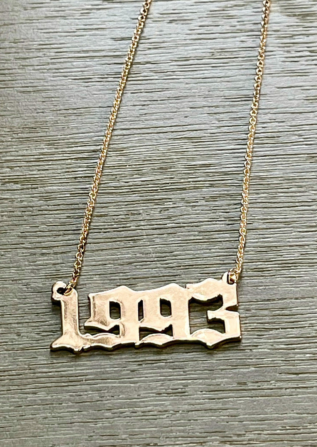 Gold "1993" Necklace